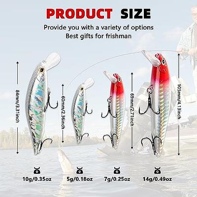 2 Big Eye Fishing Lures Popper Crankbait Swimbait Sunfish Crappie Bass  CatFish