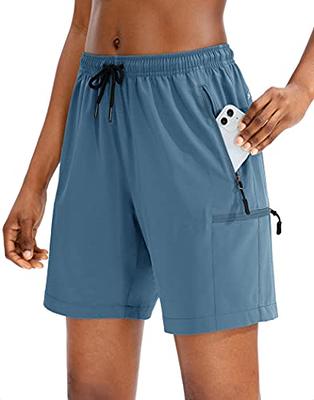 Women's High Waisted Running Shorts, 2.5'' / 4'' - Quick Dry Sport Gym  Athletic Shorts with Liner Zipper Pockets