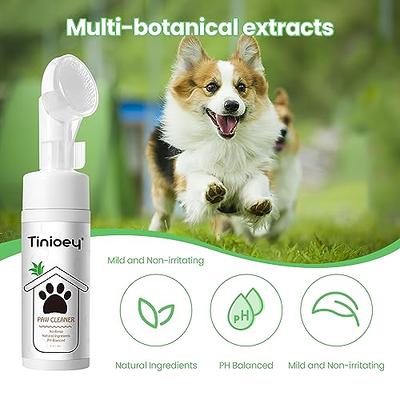 Pet Paw Cleaner for Dog Cat Waterless No-Rinse Shampoo Feet Cleaning with  Brush