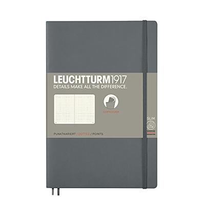 Leuchtturm1917 B6+ Paperback Softcover Ruled Notebook - Black