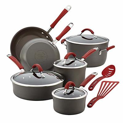 Rachael Ray Create Delicious Nonstick Cookware Pots and Pans Set