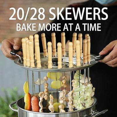 Baking Tray Skewers Air Fryer Stainless Steel Holder BBQ Rack Double-deck  Home