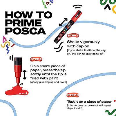 Posca Marker 7M in Black, Posca Pens for Art Supplies, School