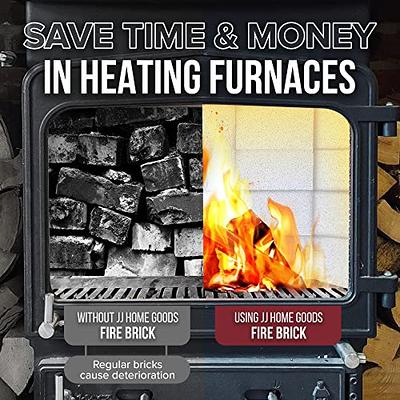 JJ CARE Fire Brick - [9 x 4.5 x 2.5] - Insulating 2700°F Fire Bricks for