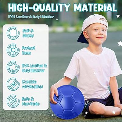 HyDren 6 Pcs Soccer Ball with Pump Machine Stitched Operation