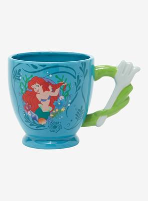 Disney The Little Mermaid Ariel Ceramic Soup Mug With Spoon | Holds 24  Ounces