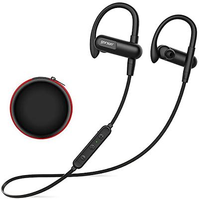  Stiive Bluetooth Headphones, 5.3 Wireless Sports Earbuds IPX7  Waterproof with Mic, Stereo Sweatproof in-Ear Earphones, Noise Cancelling  Headsets for Gym Running Workout, 16 Hours Playtime - GreenBlack :  Electronics