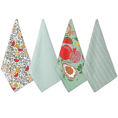 Preboun Set of 4 Vintage Wildflower Dish Towels for Kitchen Decorative 16 x  24 Inch Floral Kitchen Towels Hand Floral Bath Towels Dish Cloth for