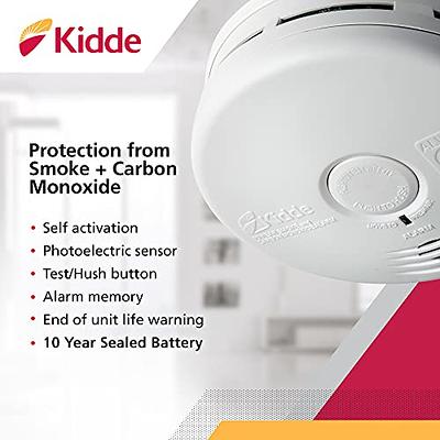 Kidde 10-Year Worry Free Smoke & Carbon Monoxide Detector, Lithium Battery  Powered with Voice Alarm, 2-Pack 21029621 - The Home Depot