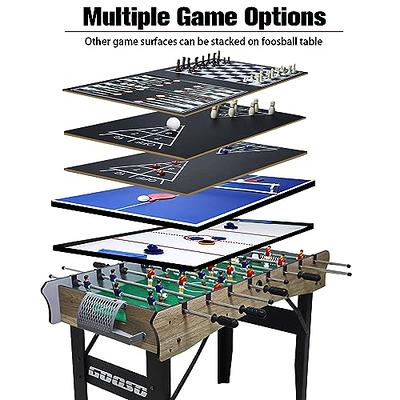 RayChee 48 Multi Game Tables 15-in-1 Combo Game Table w/Foosball, Air  Hockey, Pool, Ping Pong, Basketball, Chess, Poker, Bowling, Shuffleboard  for Family Fun 