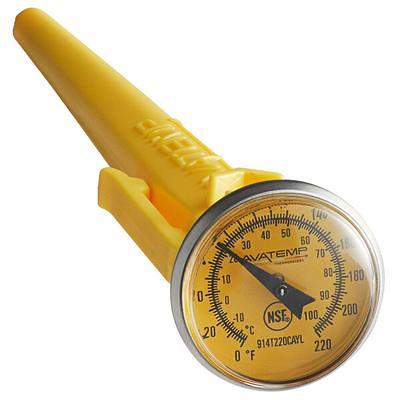 AvaTemp 4 3/4 Digital Pocket Probe Thermometer with Rubber Boot