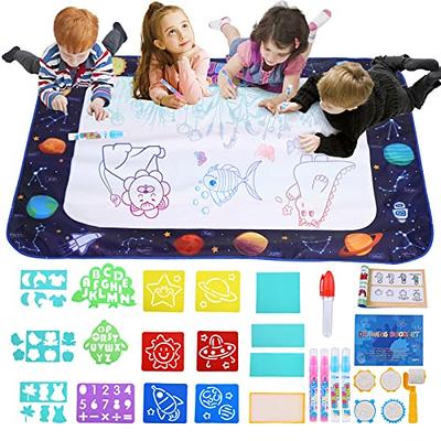  KKONES Water Doodle Mat - Kids Water Drawing Mat, Toddlers  Doodle Board Educational Toy - Water Painting Mat Bring Magic Pens Travel  Toys Gifts for Age 2 3 4 5 6