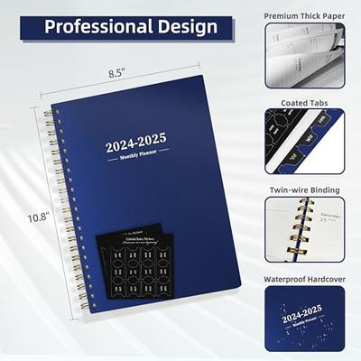 Ymumuda 2024-2025 Monthly Planner - 2 Year Monthly Planner, JAN.2024 to DEC.2025,  8.5 x 11, Large Planner with Spiral Bound, Sticky Index Tabs, Perfect for  School & Office Schedule, Blue - Yahoo Shopping