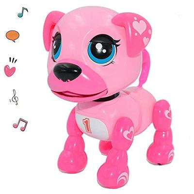 Petbobi Dog Interactive Toys Plush Giggle Ball Squeak Toy for Pets, 3-Eye  Pink 