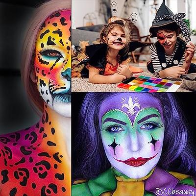 Face and Body Painting Kit, Glow in the Dark Halloween Cosplay