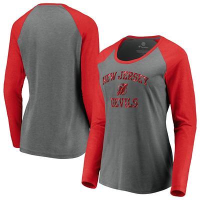 Women's New Era Blue Carolina Panthers Raglan Lace-Up T-Shirt