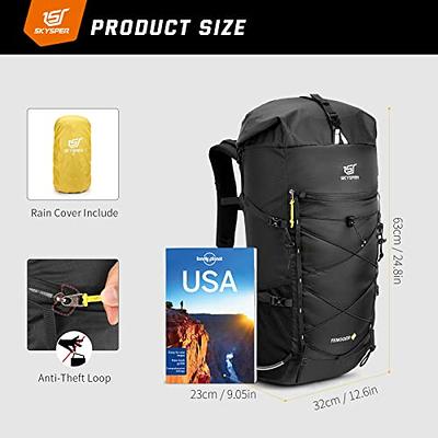 Best Lightweight Packable Hiking Backpack 50L Travel Camping Daypack  Foldable with Rain Cover