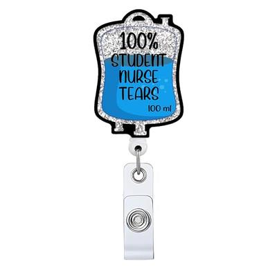 Nacho Average Nurse Badge Reel Retractable Funny RN Name Tag ID