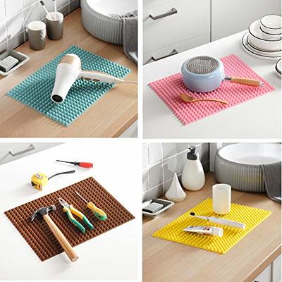 Silicone Drying Mat Square Dish Drying Mat Heat Resistant Draining  Tableware Non-Slip Sink Pad for Dishes Kitchen Accessories