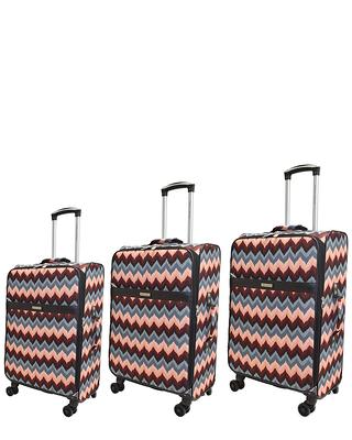 ADRIENNE VITTADINI 3 PC PRINTED SOFT LUGGAGE SET