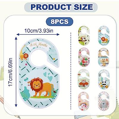  Beautiful Wooden Baby Closet Dividers - Double-Sided Organizer  for Newborn to 24 Months Size Clothes - Adorable Nursery Decor Hanger  Dividers Easily Organize Your Little Baby Girls or Boys Room : Baby