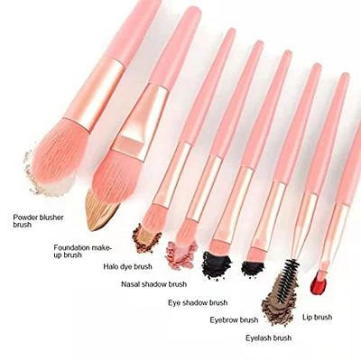 Makeup Brush Set, Mini Make Up Brushes for Foundation, Powder, Blush  Eyeshadow ,Eyelash and Concealer, 8PCS makeup brushes set professional for