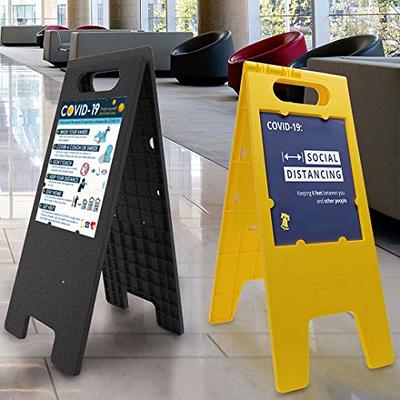 Heavy Duty A- Frame Sidewalks Poster stand 24 x 36 Inch Outdoor Sign Black  Coated Metal Collapsible Sidewalks Signs Stand Double-Sided Display Poster  Boards Suitable Sandwich Board for Indoor Outdoor - Yahoo Shopping