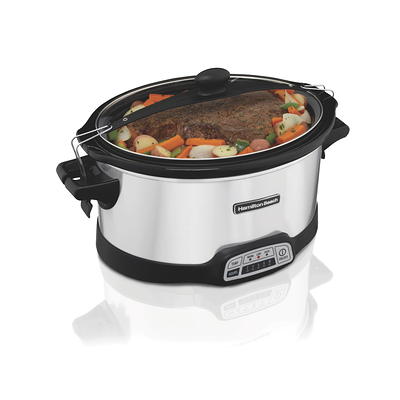 YOREPEK 2 Layer Slow Cooker Carrier, Compatible with 6, 7, 8 Quart  Crock-Pot, Insulated Large Slow Cooker Travel Bag with Bottom Pad Lid  Fasten