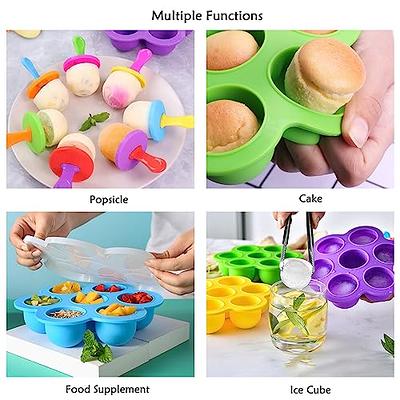 Silicone Popsicle Molds Mini 9-cavity Baby Popsicle Molds Food Grade DIY  Ice Pop Mold with Colorful Plastic Sticks Reusable Popsicle Makers (Orange)  - Yahoo Shopping