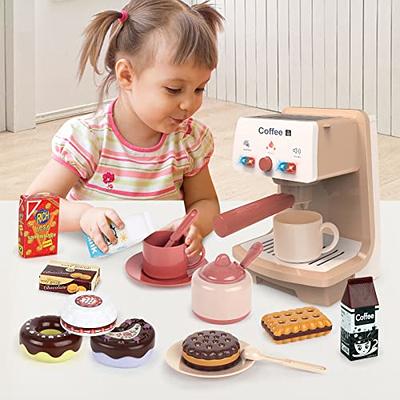 Electric Coffee Machine Toy Shopping Cash Register Toys with Light Sound  for Kid