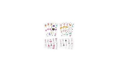 Konsait Temporary Tattoo Kit for Adults Kids Women Men(18 Sheets),  Temporary Tattoo Stickers Paper Fake Tattoo Paper Body Sticker Set for  Party