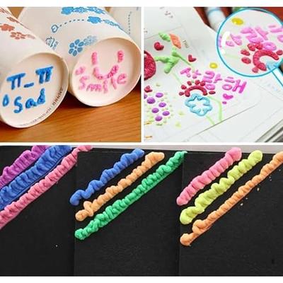 6pcs Magic Popcorn Pen, 3d Bubble Watercolor Pen, Diy Magic Puff Pen,  Fantasy Diy Bubble Popcorn Painting Pen