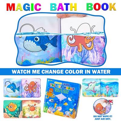 Color Changing Mold Free Bath Toys for Toddlers Kids, Color Change Sea  Creatures Ocean Animal Toys