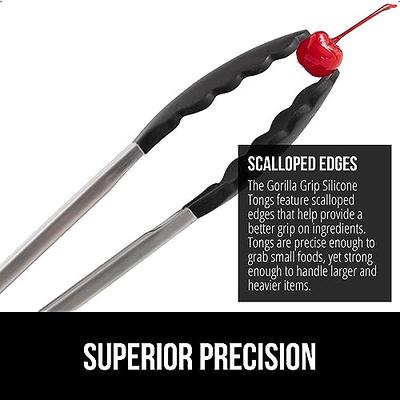 MY DEVELOPMENT Multi-Functional Silicone Tongs Non-Stick | Stainless Steel  2-in-1 Spatula & Tongs-Simply Flip | Heat Resistance Silicon Tongs BBQ