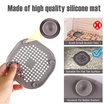 Hair Catcher Shower Drain Covers Protector Durable Silicone