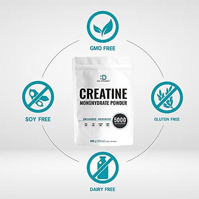 Creatine Monohydrate Micronized Powder 500G, 5000mg Per Serv (5g