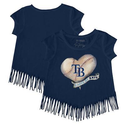 Lids Tampa Bay Rays Tiny Turnip Youth Stega 3/4-Sleeve Raglan T