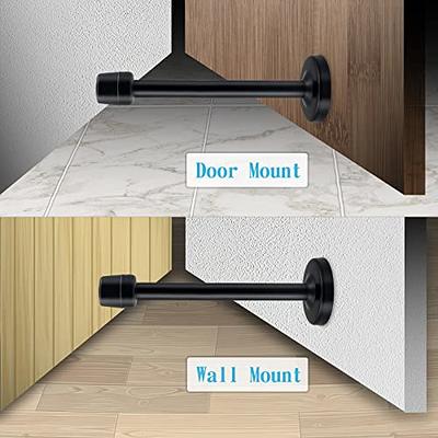 Door Stop, 2 Pack Extra Long Door Stopper, Stainless Steel, 6 Inch Black  Wall Mount Door Stoppers Holder with Sound Dampening Rubber Tip, Heavy Duty  Modern Doorstops for Bottom of Door - Yahoo Shopping