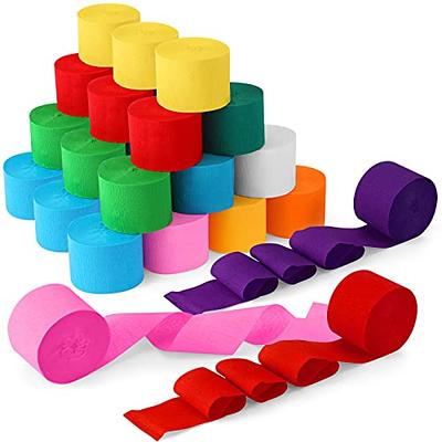 Rainbow Crepe Paper Streamers Decorations Crepe Paper Roll for