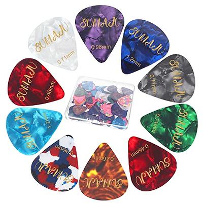 : Guitar Picks 6 Pack dolphins art Print Guitar Pick Holder  Personalized Guitar Picks for Acoustic Guitars Violin Ukulele Bass :  Musical Instruments