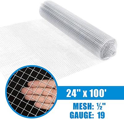 Fencer Wire 19 Gauge Hardware Cloth Metal Wire Mesh 1/2 x 1/2, Galvanized  Welded Cage Wire Poultry Netting Square Chicken Snake Fencing Gopher Fence  Racoons Rabbit Pen Gutter - Yahoo Shopping