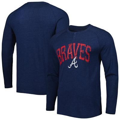 New Era Braves Plus Space Dye Raglan V-Neck T-Shirt - Women's