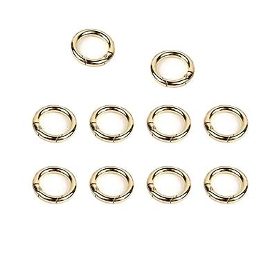 2 Pcs O Ring for Purse Strap,1 inch Spring Rings for Handbag & Keys,Gold