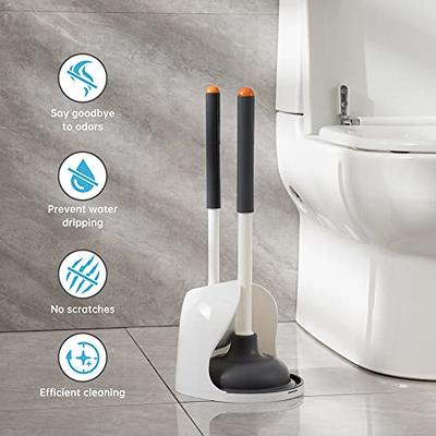Dyiom Toilet Plunger and Bowl Brush Combo for Bathroom Cleaning
