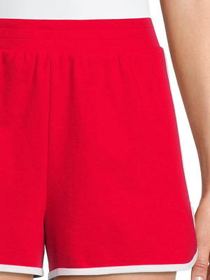 No Boundaries Juniors Red Fleece Flare Pants Pull-on With Elastic