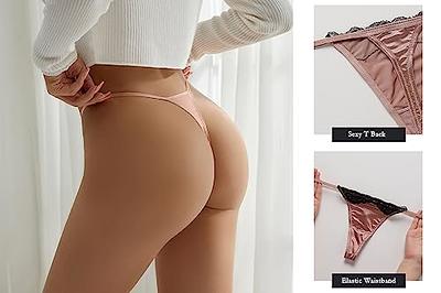 Women Low Rise Floral Lace G-string Underpants Sheer Bandage T-back Thongs  Underwear