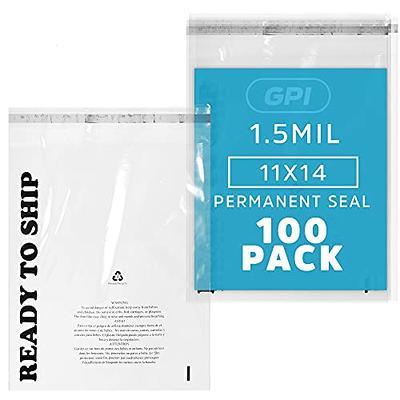 10 x 13 Clear Plastic Self Seal Poly Bags 1.5 Mil | Shop4Mailers