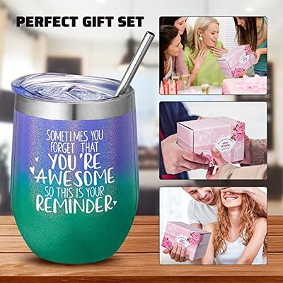 Teenage girl gifts, women gifts, friendship gifts,unique birthday wine  gifts ideas for best mother,sister friend,brother, 12oz Insulated wine  tumbler with Lid beautigul gifl you can do amazing thing - Yahoo Shopping
