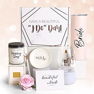 Bride To Be Gifts Box, Bridal Shower, Bachelorette Gifts For Bride, Engagement  Gifts For Her, Wedding Gifts For Bride, Bachelor Party Gifts, Stainless  Steel Tumbler Cup, Ring Finger Wine Glass - Yahoo