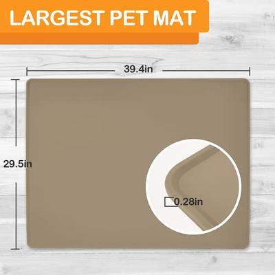 Dog Food Mat Super Water Absorbent, tdcokhe Large Waterproof Dog